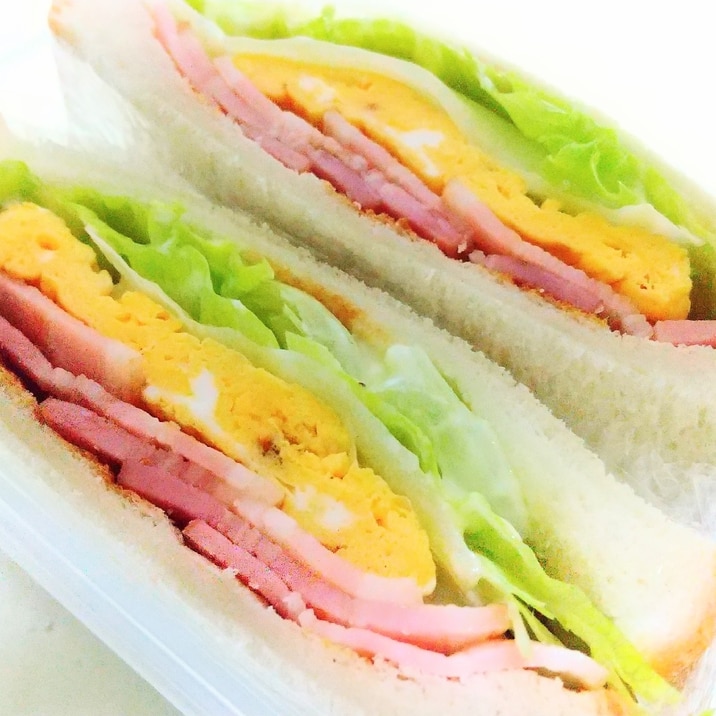 ベーコンたまごレタスサンド